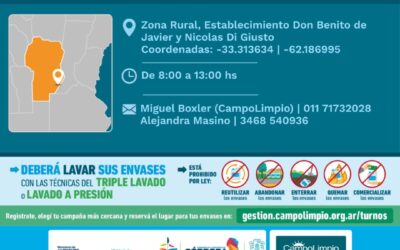 Jornada de recepción de envases vacíos y concientización