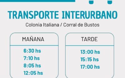 Horarios Habituales Transporte Interurbano