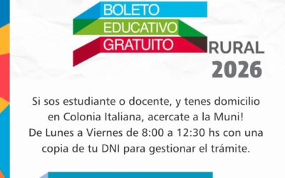 BOLETO EDUCATIVO GRATUITO RURAL2026