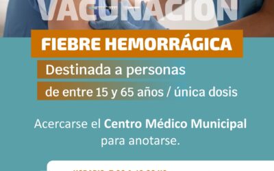 VACUNACIÓN CONTRA LA FIEBRE HEMORRÁGICA ARGENTINA